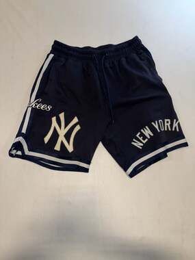 Pro Standard MLB New York Yankees Midnight Navy Classic Chenille Shorts